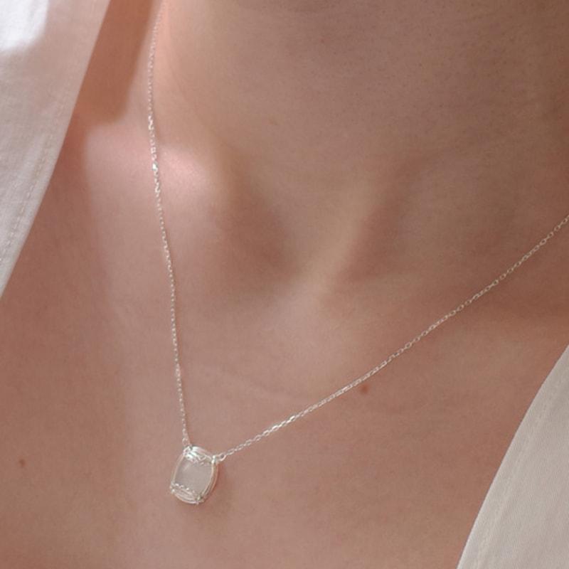 Clemence Jewelry Solid Lace Necklace