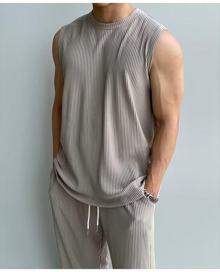 

Комплект мужской спортивной майки без рукавов и баскетбольной майки в гонконгском стиле, быстросохнущий XXL