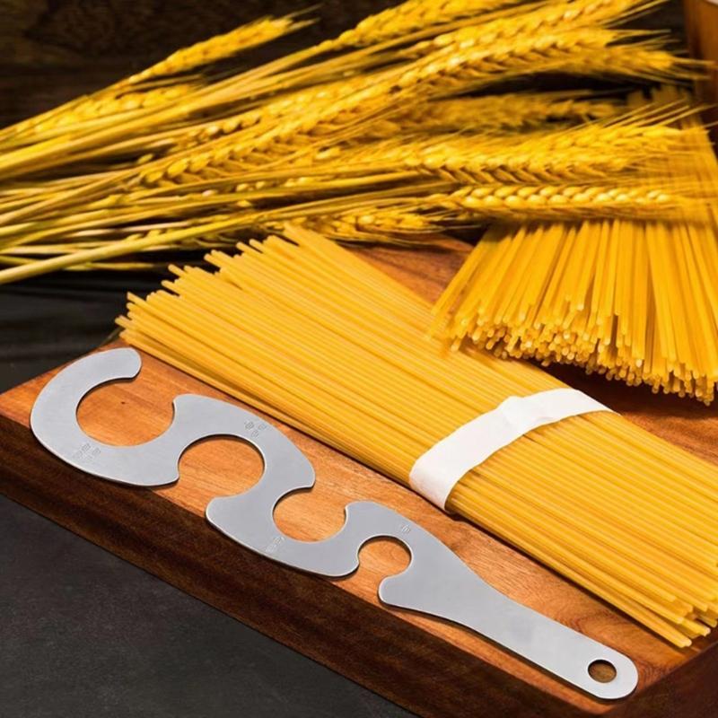 Roestvrijstalen Spaghetti Maatgereedschap Met Portie-aanduidingen Voor Nauwkeurige Maaltijdvoorbereiding Eenvoudig Schoon te Maken Gadget