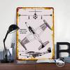 Northrop F89D Scorpion Jet Tinplate Poster Customized Wall Art Vintage Retro Metal Signs for Room Decorations Coffee Bar Decor