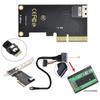 NFHK U.2 SFF-8639 NVMe PCIe SSD Cable and PCI-E 3.0 4.0~SFF-8654 SAS Card Adapter