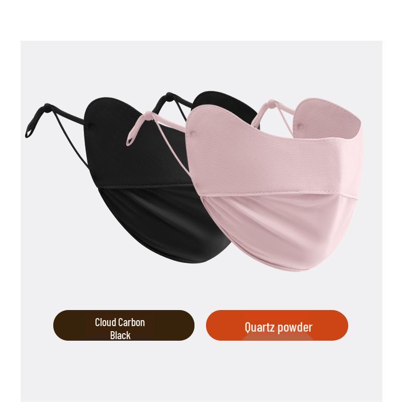 Sonnenschutzmaske für Damen: Atmungsaktive, UV-beständige, formende Sommer-Gesichtsmaske aus Eis-Seide mit Schutz für die Augenwinkel.