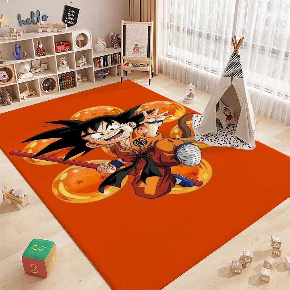 Super Saiyan Goku Patterned Rug Allseason Carpet For Kids Bedroom Play Area Home Decor Valentine'S Day Gift