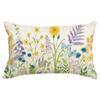 New Spring Flower Pillowcase Linen Printed Floral Sofa Cushion Cover Home Pillowcase