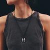 Lowool Black Suede Pignose Necklace
