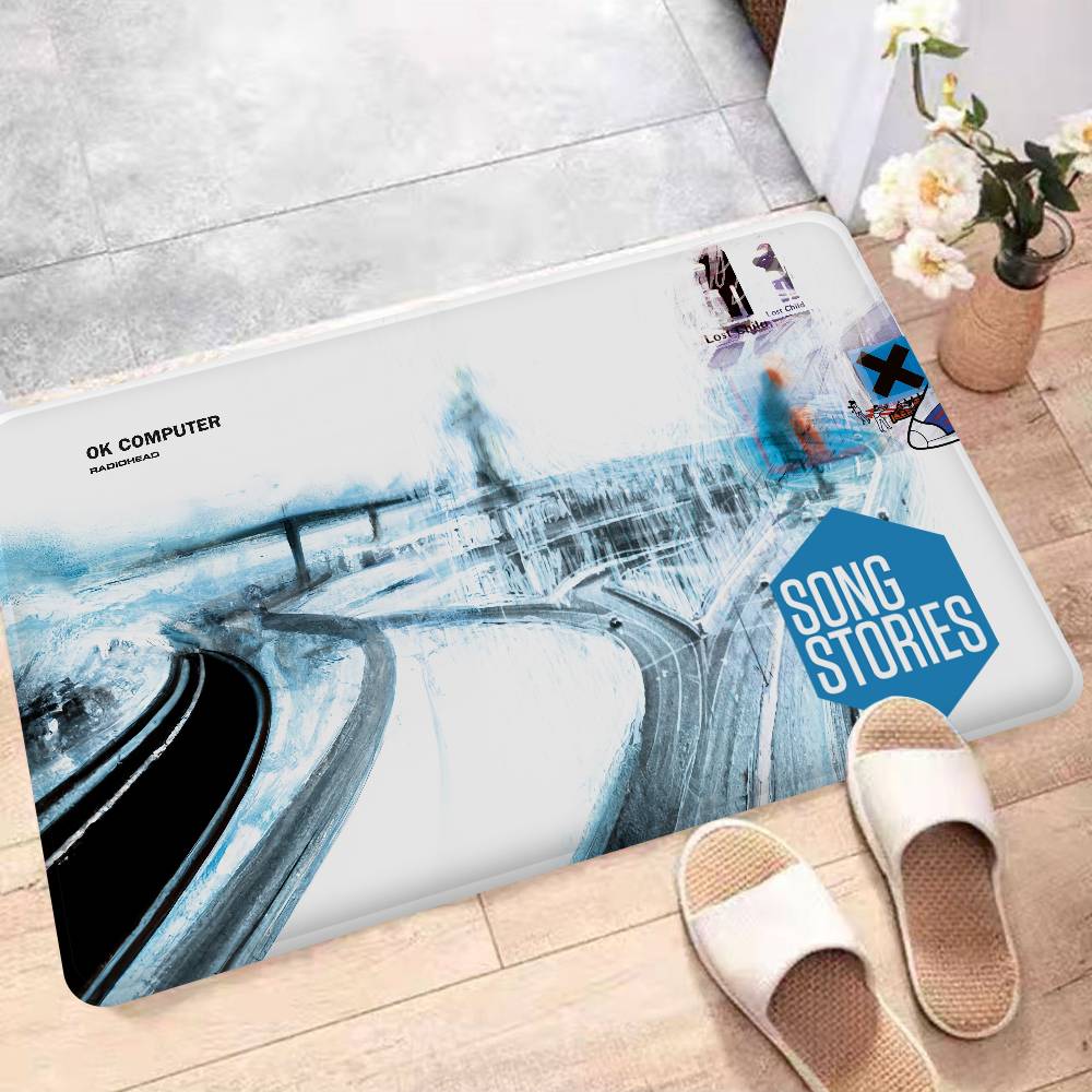 Alternative Rock Band Radiohead Bathroom Mat Anti-slip Absorb Water Long Strip Cushion Bedroon Mat Welcome Doormat