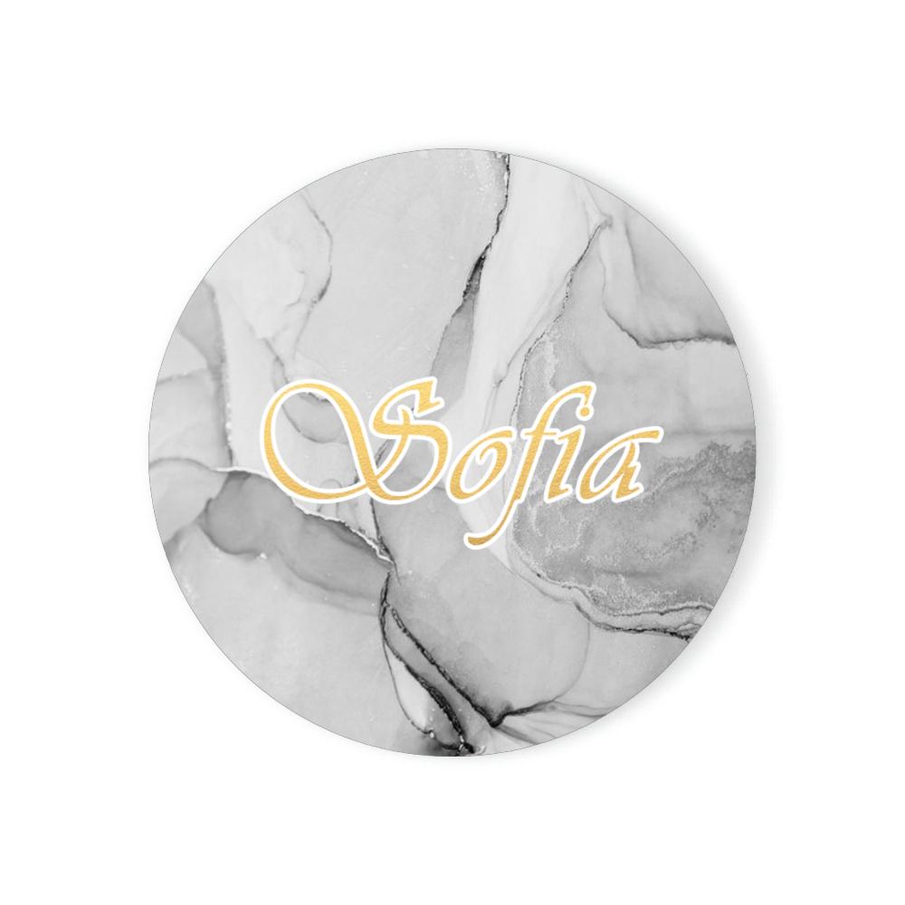 Personalised Marble Coasters Customised Gift Housewarming Room Bar Decor Marble Style Custom Name Ceramic Coaster Sets