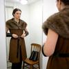 Medieval Knight Costume With Faux Fur Collar For Cosplay And Halloween Role Play