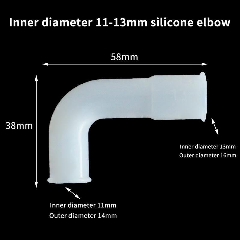 1 sztuka Silikonowy Kolanko Miękkie Twarde Rury Złączka Zmienna Średnica Elastyczny Kąt Prostego Gumowa Złączka Akwarium Nawadnianie Ogród