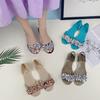 Sandale Pantofi de Damă Vară Talpă Plată Pantofi Transparent Jelly Talpă Moale Pantofi Plat PVC