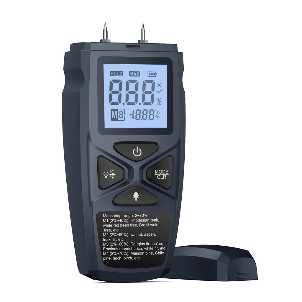 Humidity Tester Hygrometer Timber Damp Detector Wood Moisture Meter Digital Moisture Detector with Indicator Accurate