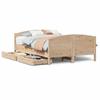 VidaXL Bed Frame with Headboard 120x200 Cm Solid Pine Wood, Bed, Bed, Double Bed, Bedroom Furniture, 3301791