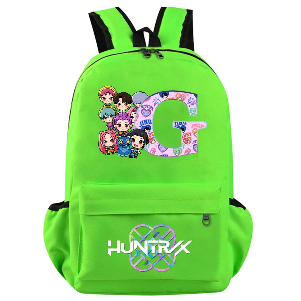Anime 26 English Letter Kpop Demon Hunters Printed Backpack for Teenager Student Girl Boy Bookbag Schoolbag Women Large Capacity Travel Bag Kid Gift