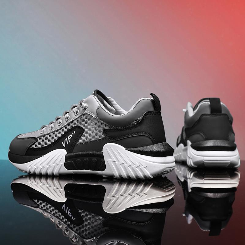 Neue Allgleiches fliegende rutschfeste Herrenschuhe Frühling und Sommer atmungsaktive Sportschuhe Laufschuhe Freizeitschuhe leichte Netzschuhe