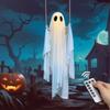1,8 m Duża Wisząca Duch Halloweenowy Huśtawka Regulowana Wysokość Z Pilotem Straszne Duchy Huśtawka Ze Światełkami