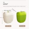 1pc Wall Mounted Trash Can with Pull Out Lid , No Drill Installation, Large Capacity Durable Plastic Bin for Kitchen , Bathroom