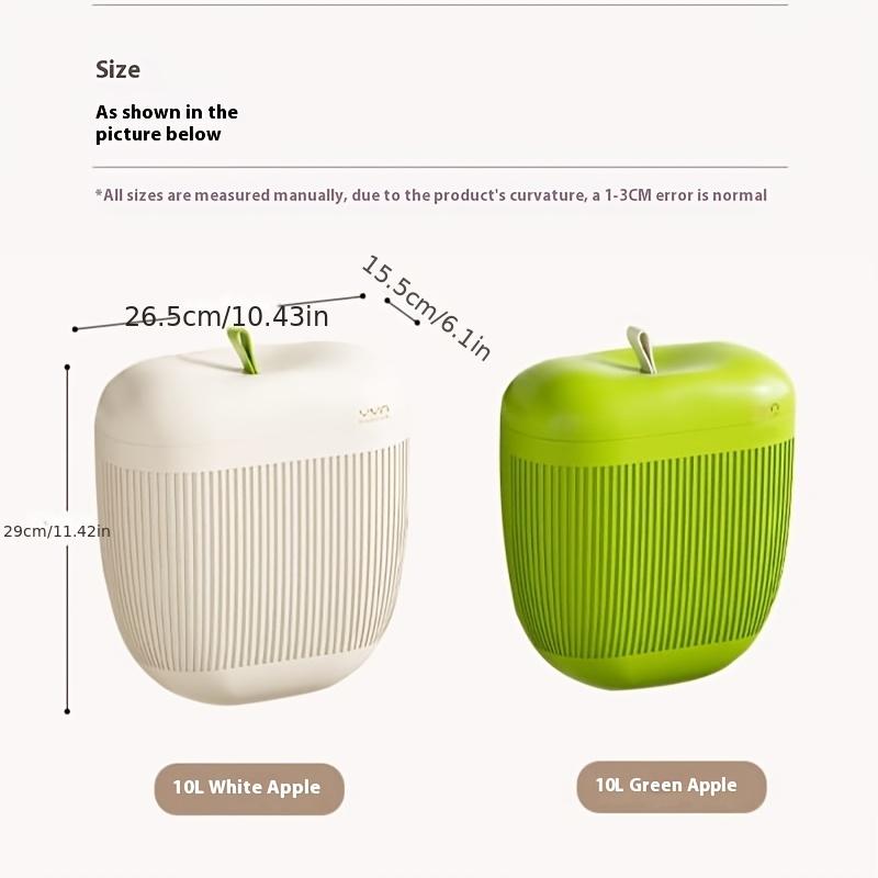 1pc Wall Mounted Trash Can with Pull Out Lid , No Drill Installation, Large Capacity Durable Plastic Bin for Kitchen , Bathroom