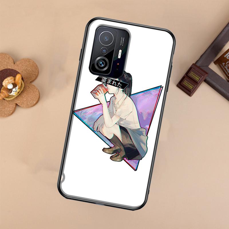 Sad Japanese Anime Case For Xiaomi POCO X7 X6 X5 X3 Pro F3 F5 F6 M6 Pro 13 14 Ultra 11T 12T 13T 14T Pro Cover