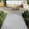 VidaXL Tapis d'extérieur ARAKIL Gris 120x180 cm PP 368552