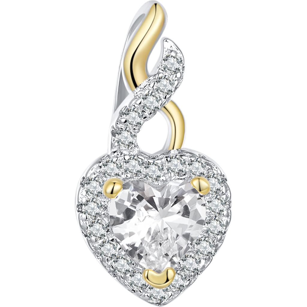 BAMOER 925 Sterling Silver Infinite Love Pendant Charm for Bracelet Necklace Women Gift Jewelry