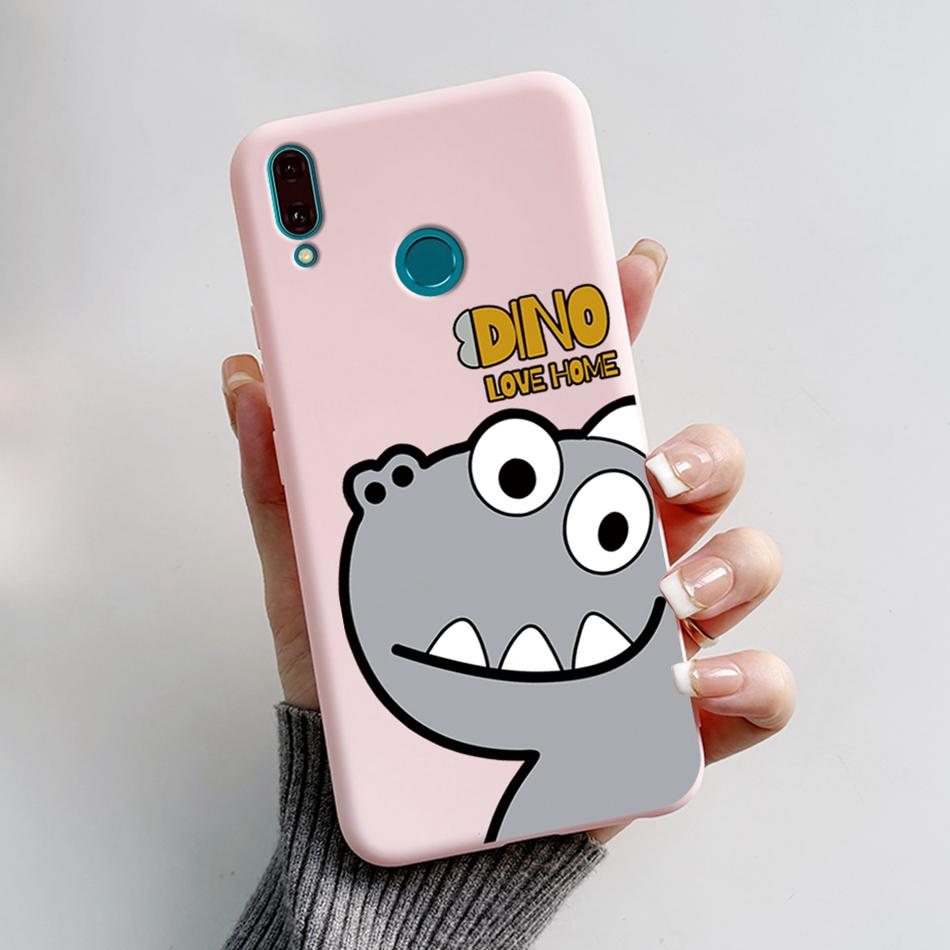 Silicone Case For Huawei Y9 2019 Case JKM-LX3 Cartoon Soft TPU Fundas Phone Cover For Huawei Y9 2019 Y 9 Cases Shockproof Coque