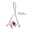 Retro Boho Peacock Feather Braided Rope Headband Hairband Women Headgear Feather Headdress Indian Headwear Hair Accessories Gift