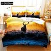 Sunset Duvet Cover Wild Animals Giraffe Bedding Set Animal Theme Comforter Cover For Woman Man Teen Boys Girl Bedroom Decor Gift