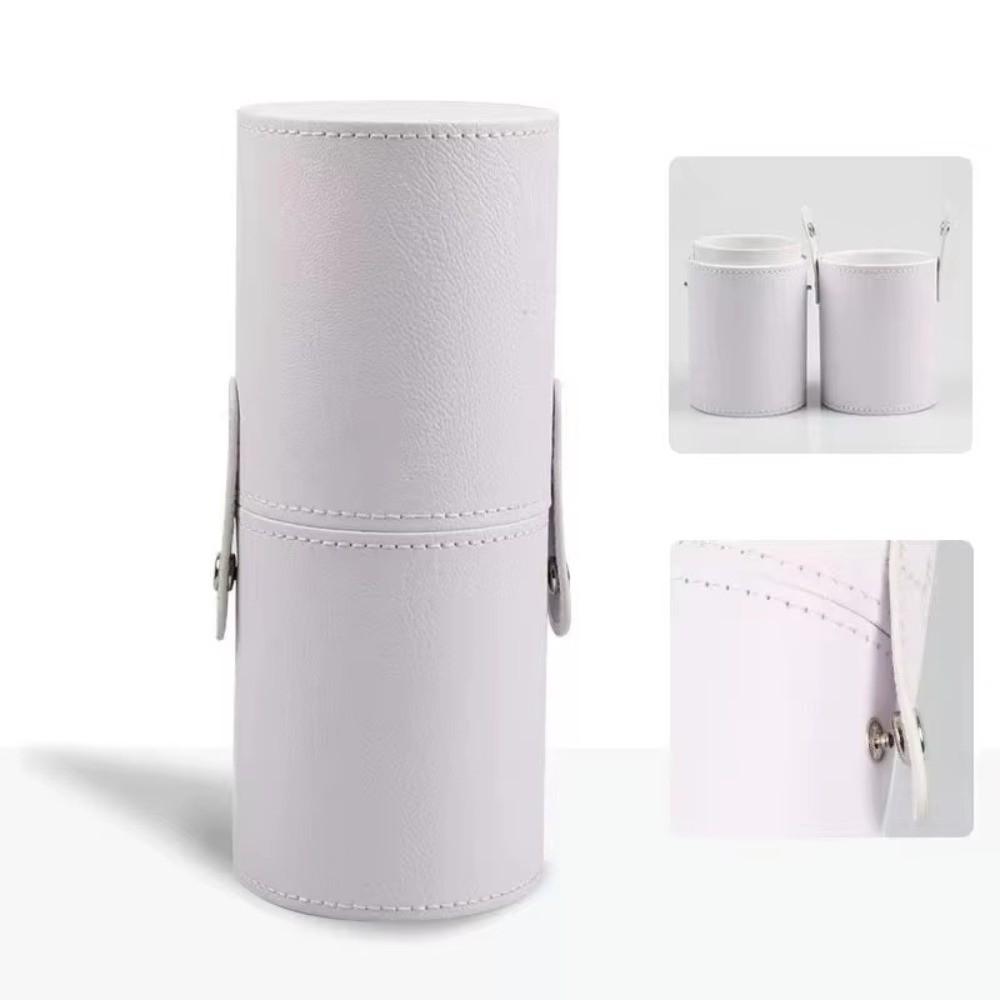 Waterproof Makeup Brush Bucket PU Leather Makeup Brush Organizer