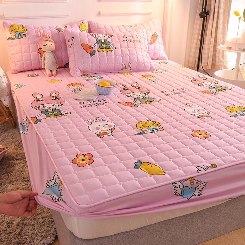 New Cartoon Mattress Cover Protector Soft Comfortable Breathable Printing Bedding Mattress Bed Cover Fitted Machine Washable