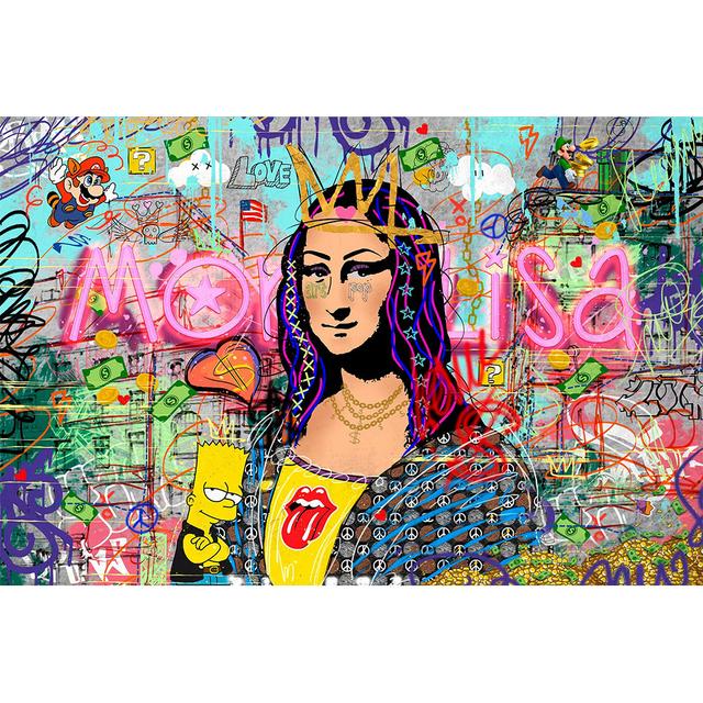 

Холст Картина Граффити Искусство Мона Лиза Реплика Холст Картина Печать Плакат Настенная Живопись Гостиная Домашний Декор Куадрос (с рамкой) 15*20cm(with frame)