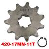 420# 17mm 10 11 12 13 14 15 16 17 18 19 20 T Front Engine Sprocket For Honda Lifan ZongShen YCF ATV Quad Dirt Pit bike Buggy