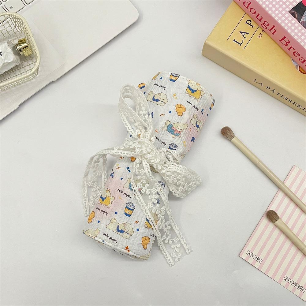 

New Cartoon Makeup Brush Storage Bag Roll Design Portable Cosmetic Brush Bag Make Up Organizer Brush Storage