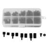 180Pcs Screw Nut Kit Black Nylon M3 Hex Single Double Pass Standoff Assortment Set Fasteners