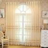 Scandinavian Embroidery Window Screen Bedroom Living Room Balcony Finished Translucent Window Screen Perforated Home Curtains