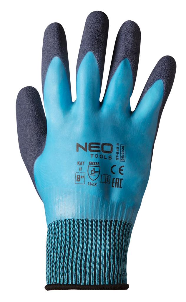 Work Gloves, Latex-Coated Polyester (2 Layers), 3141X, Size 10