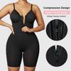 European & American Seamless Tummy Control Butt-Lifting Bodysuit - Five-Point Pants Zipper Style for Women