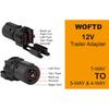 Trailer Plug Adapter 7- 4&5Pin Round to 4 and 5 Flat Blade Trailer Connector