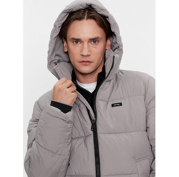 Winter Jacket Calvin Klein Crinkle K10K110336 Grey, Standard Fit