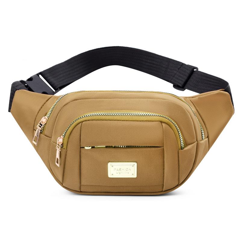 

Поясная сумка, женская, многофункциональная, большой вместимости, водостойкая, для бега на открытом воздухе, кошелек для мобильного телефона, прочная, ткань Оксфорд жёлтый