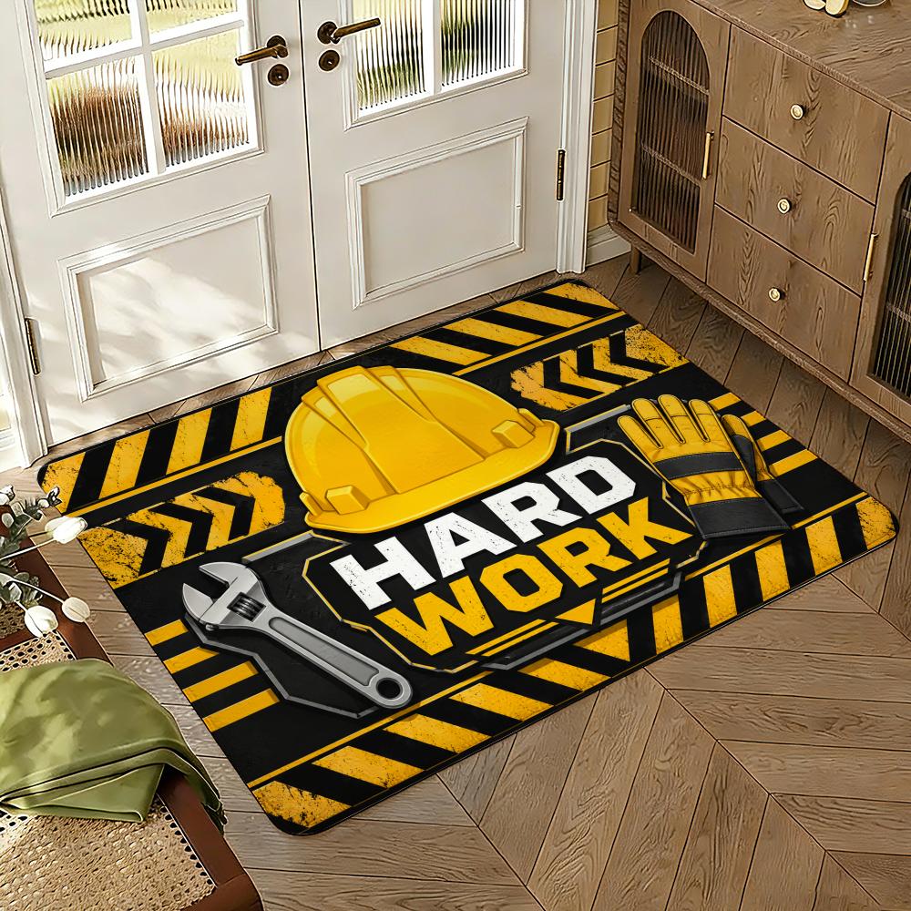 Keep up the good work on Labor Day Floor Mat Soft Thickened Non-Slip Bedroom Living Room Door Mat Home Decor Flannel Rugs