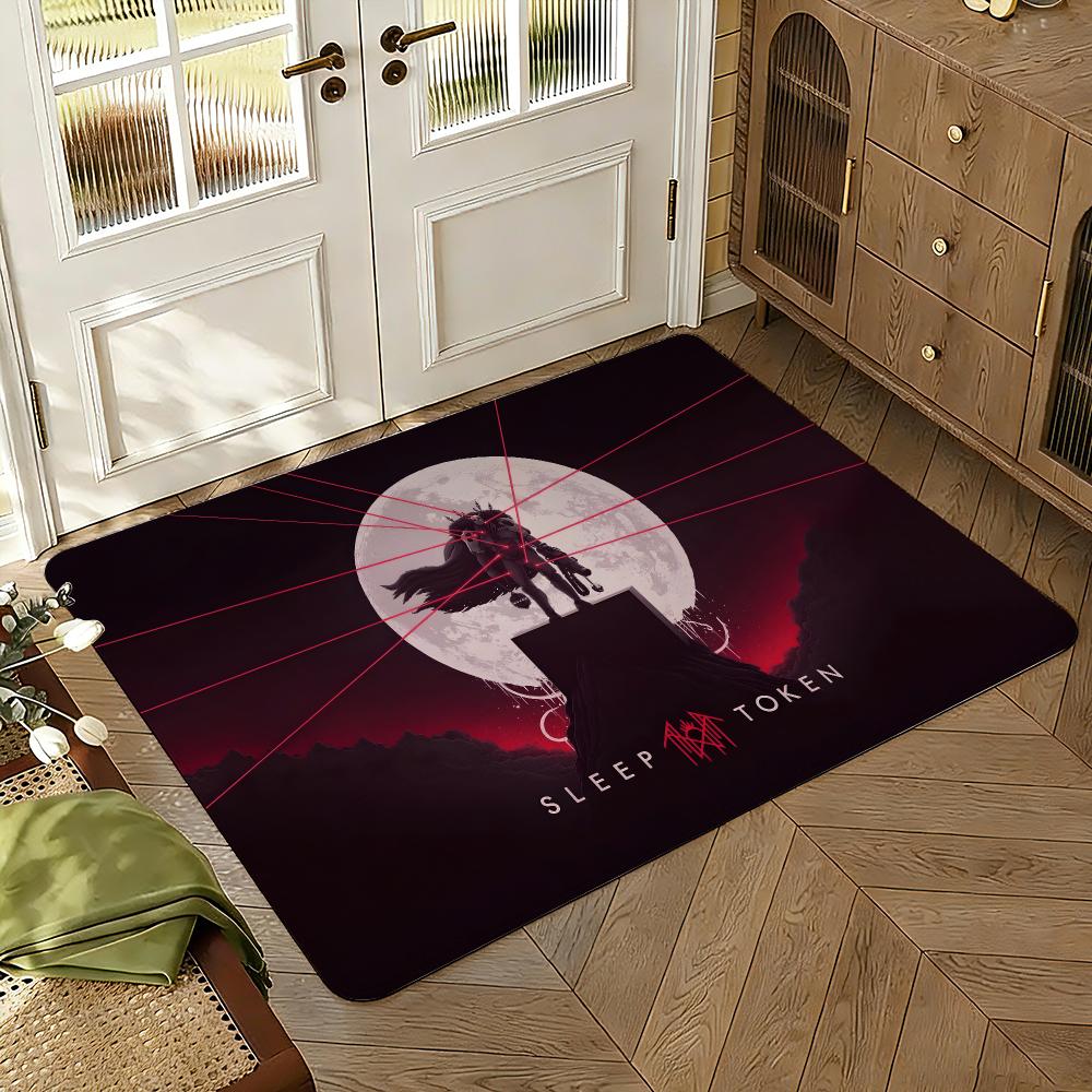 Rock Music Floor Mat Soft Thickened Absorbent Non-Slip Bedroom Living Room Door Mat Home Decor Flannel Rugs