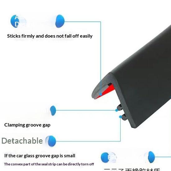 Car window sealing strip car glass rubber strip 4 meters