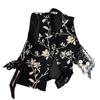 2025 early spring outside the city of Gusu, new product temperament, retro and advanced sense, jade buckle, placket and flower vest