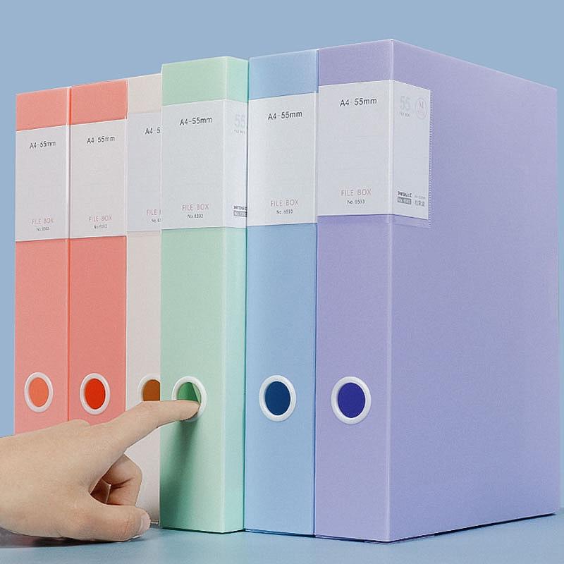 Cutie Arhivă Plastic A4 Morandi - Depozitare Durabilă pentru Dosare Studențești