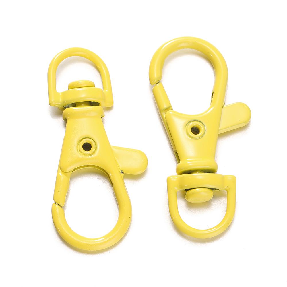 5/10Pcs Colorful Swivel Lobster Clasp Hooks Keychain Split Key Ring Connector for Bag Key Chain DIY Jewelry Making Supplies