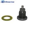 2 Set Marine Gearcase Drain Plug Screw Kit For Mercury Mariner 18 25 30 35 40 50 60 70 80 90 100 115 140 150 300 HP 10-14834A1