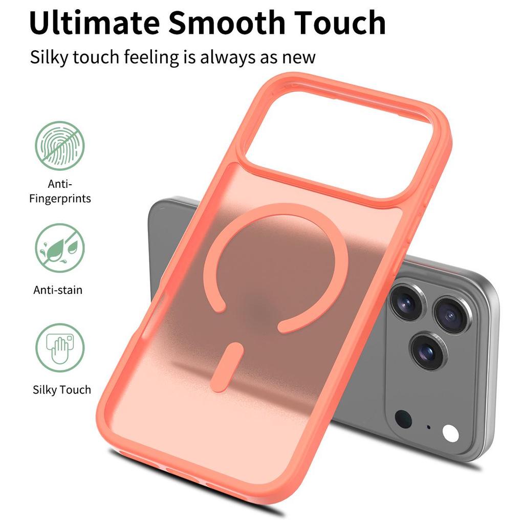 Silver Shield Frosted iPhone 17 Pro Max Magnetic Case