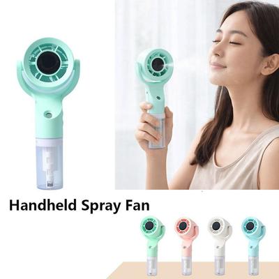 Portable Water Mist Fan Mini Handheld Fan USB Charging 4 Speeds Hanging Neck Spray Fans Portable Personal Hand Held Small Fan