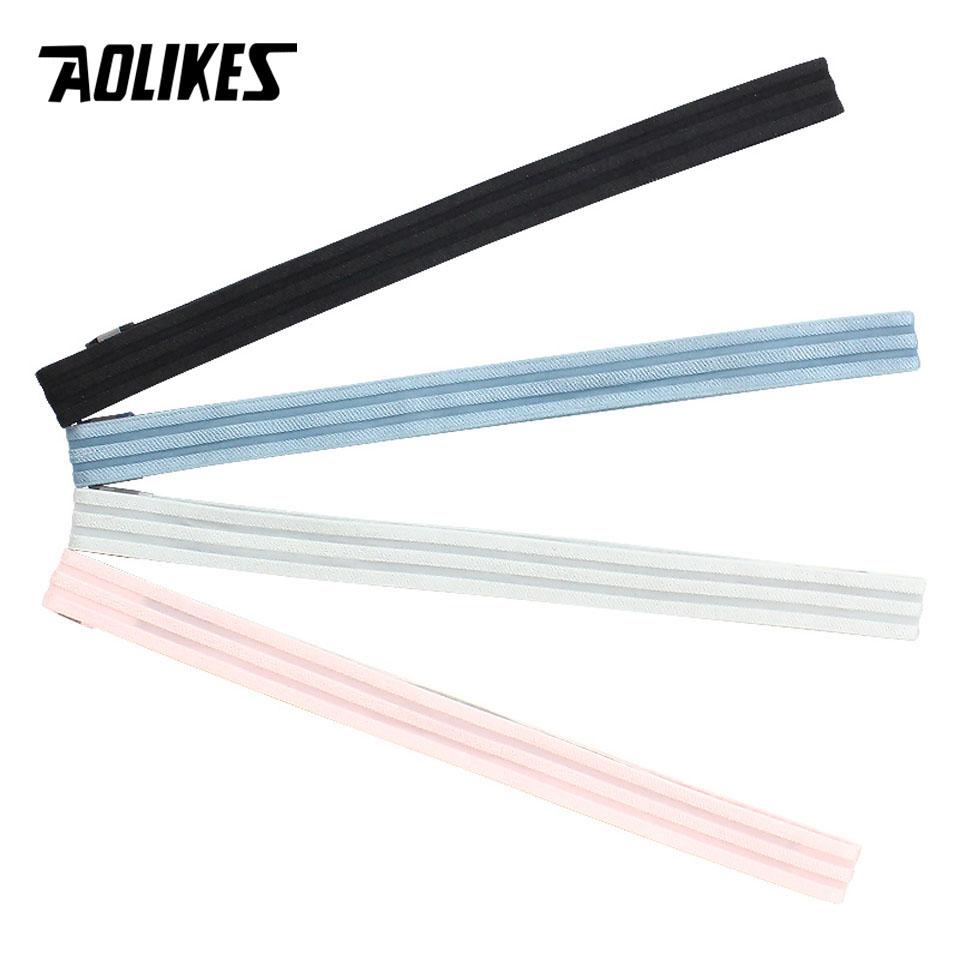 Aolikes Solide Rutschfeste Elastische Sport Outdoor Stirnbänder Haar Stirnbänder Für Männer Übung Haarbänder Schweißbänder Für Frauen