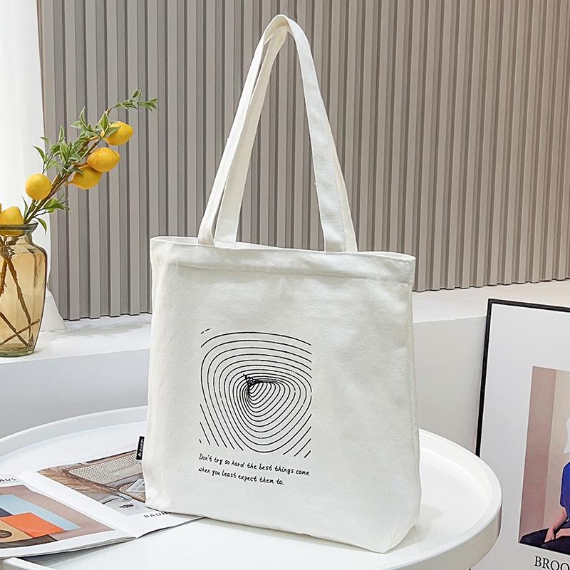 Hot-selling canvas bag literary women shoulder bag cotton tote bag new simple versatile bag women
